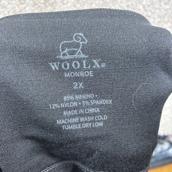 Woolx Monroe Merino Wool Skirt Black Size 2X Active Hiking Skirt Activewear - Picture 5 of 6